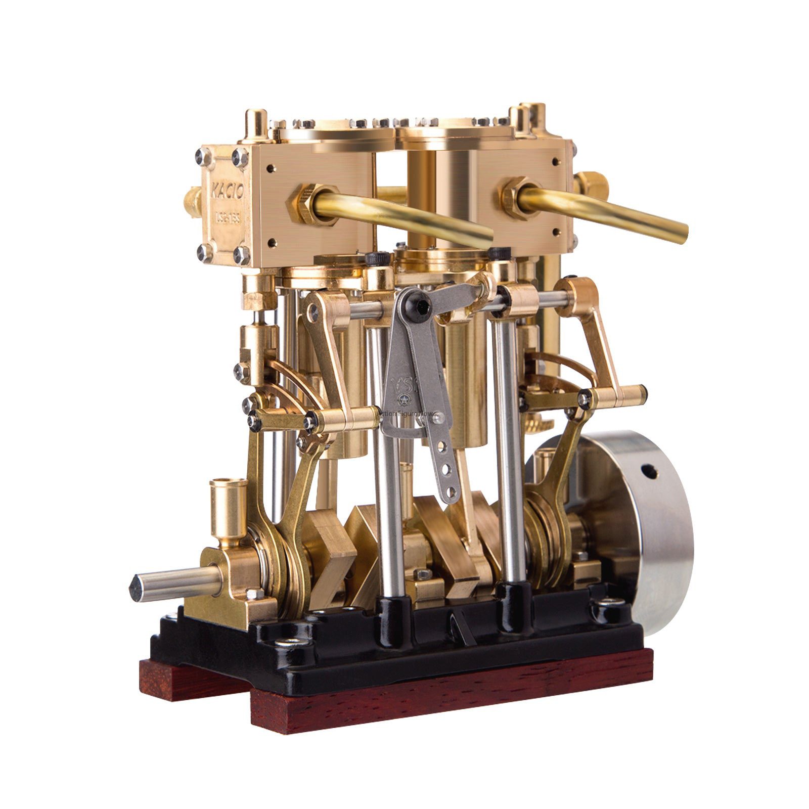 KACIO LS3-13S Vertical Steam Engine 2-Cylinder RC Reciprocating Steam Engine with Oil Cup Support Forward & Reverse Rotation Steam Model Boat KACIO LS3-13S Vertical Steam Engine 2-Cylinder RC Reciprocating Steam Engine with Oil Cup Support Forward & Reverse Rotation Steam Model Boat
