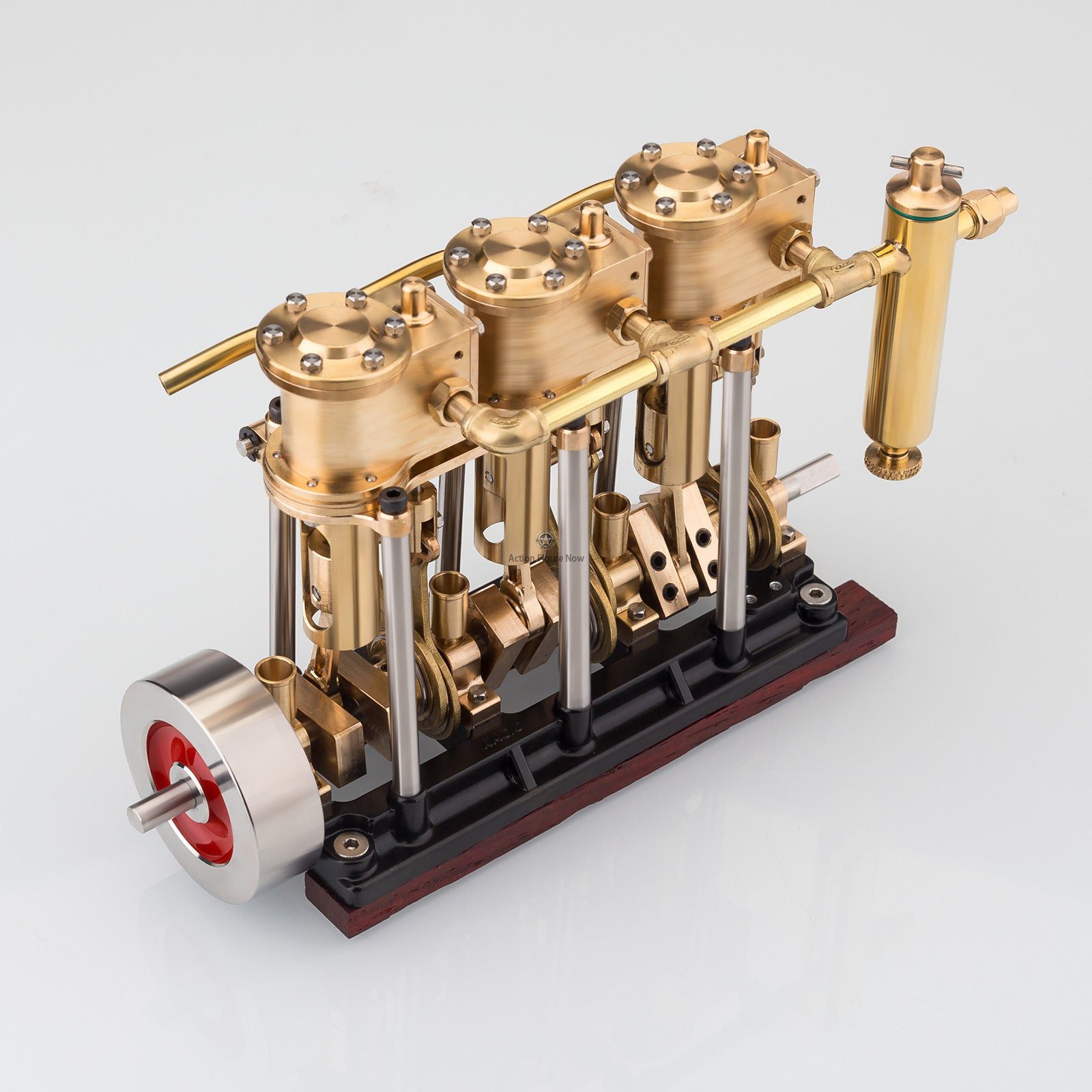 KACIO LS3-13S Three-Cylinder Steam Engine Model with Oil Cup and Forward/Reverse Rotation Capability KACIO LS3-13S Three-Cylinder Steam Engine Model with Oil Cup and Forward/Reverse Rotation Capability