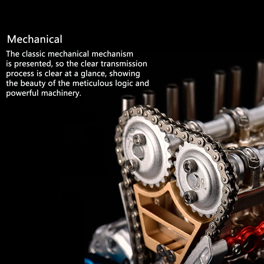 TECHING L4 Miniature DIY Engine Kit - Build Your Own Full Metal 4-Cylinder Model Engine TECHING L4 Miniature DIY Engine Kit - Build Your Own Full Metal 4-Cylinder Model Engine