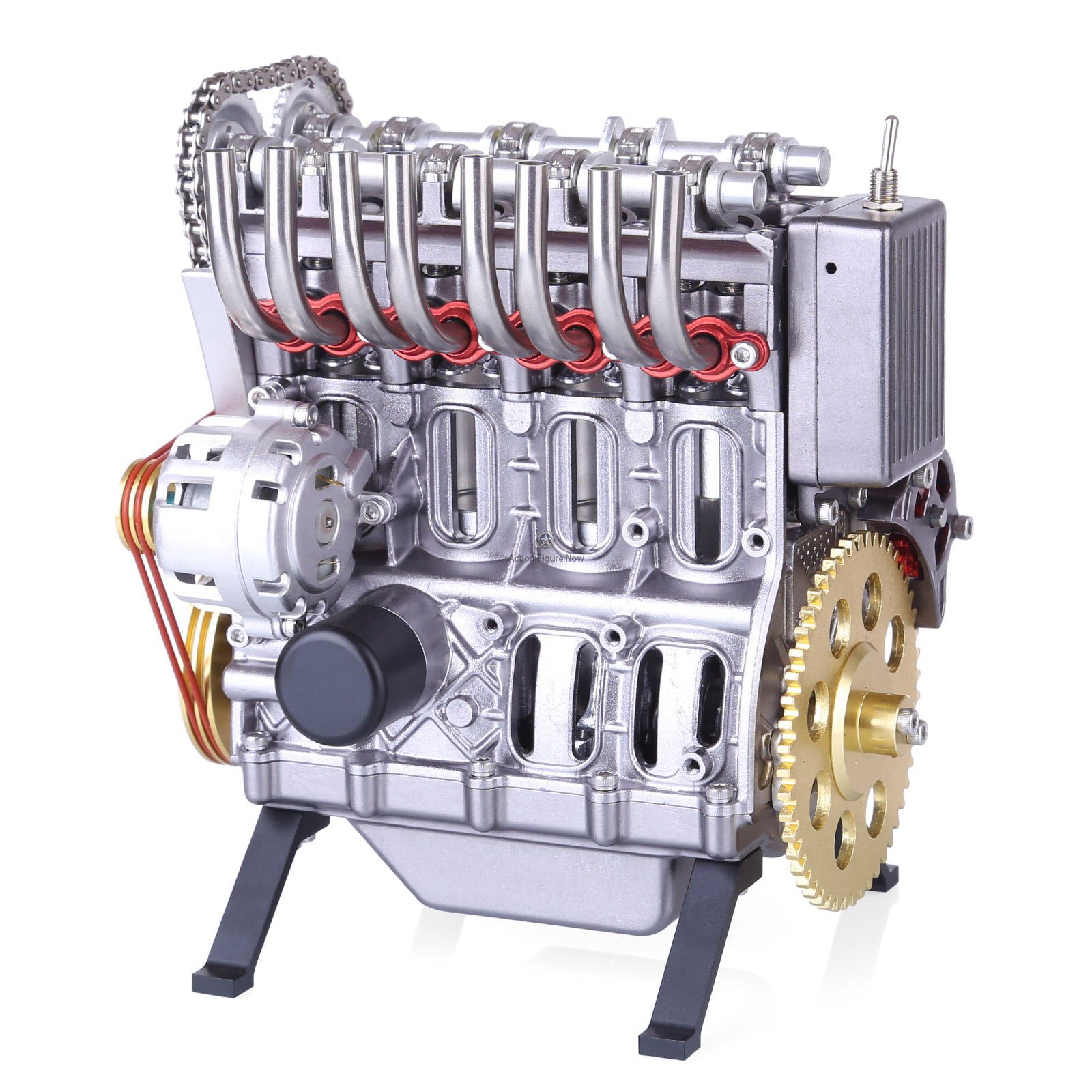 Teching Engine Assembly Kit: Full Metal 4-Cylinder Car Engine Building Kit for STEM Education and Gift Collection - Enginediy Teching Engine Assembly Kit: Full Metal 4-Cylinder Car Engine Building Kit for STEM Education and Gift Collection - Enginediy