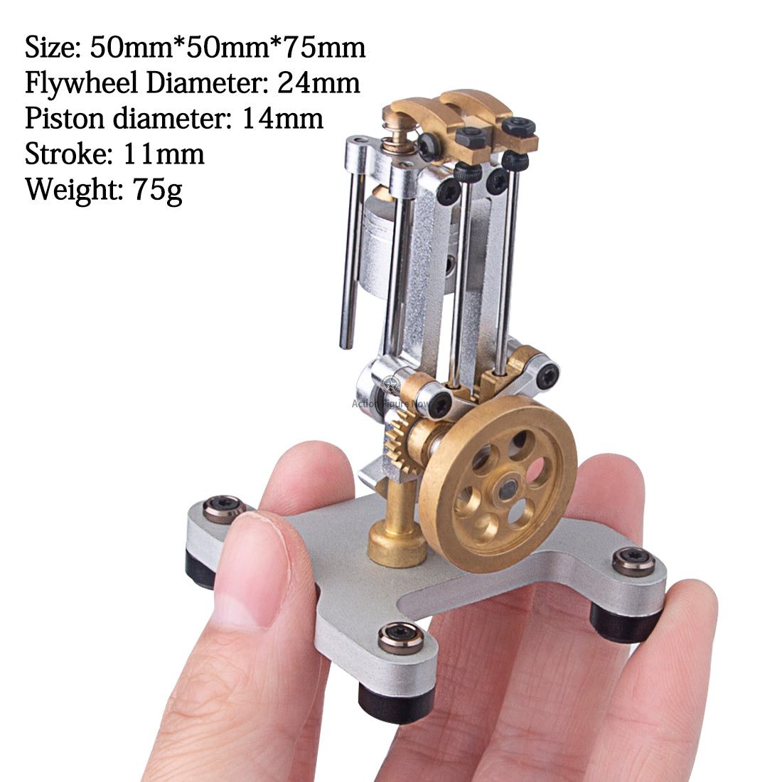 Mini Metal DIY Single-Cylinder 4-Stroke DOHC Pushrod Internal Combustion Engine Model Toy for Education and Science Experiments Mini Metal DIY Single-Cylinder 4-Stroke DOHC Pushrod Internal Combustion Engine Model Toy for Education and Science Experiments