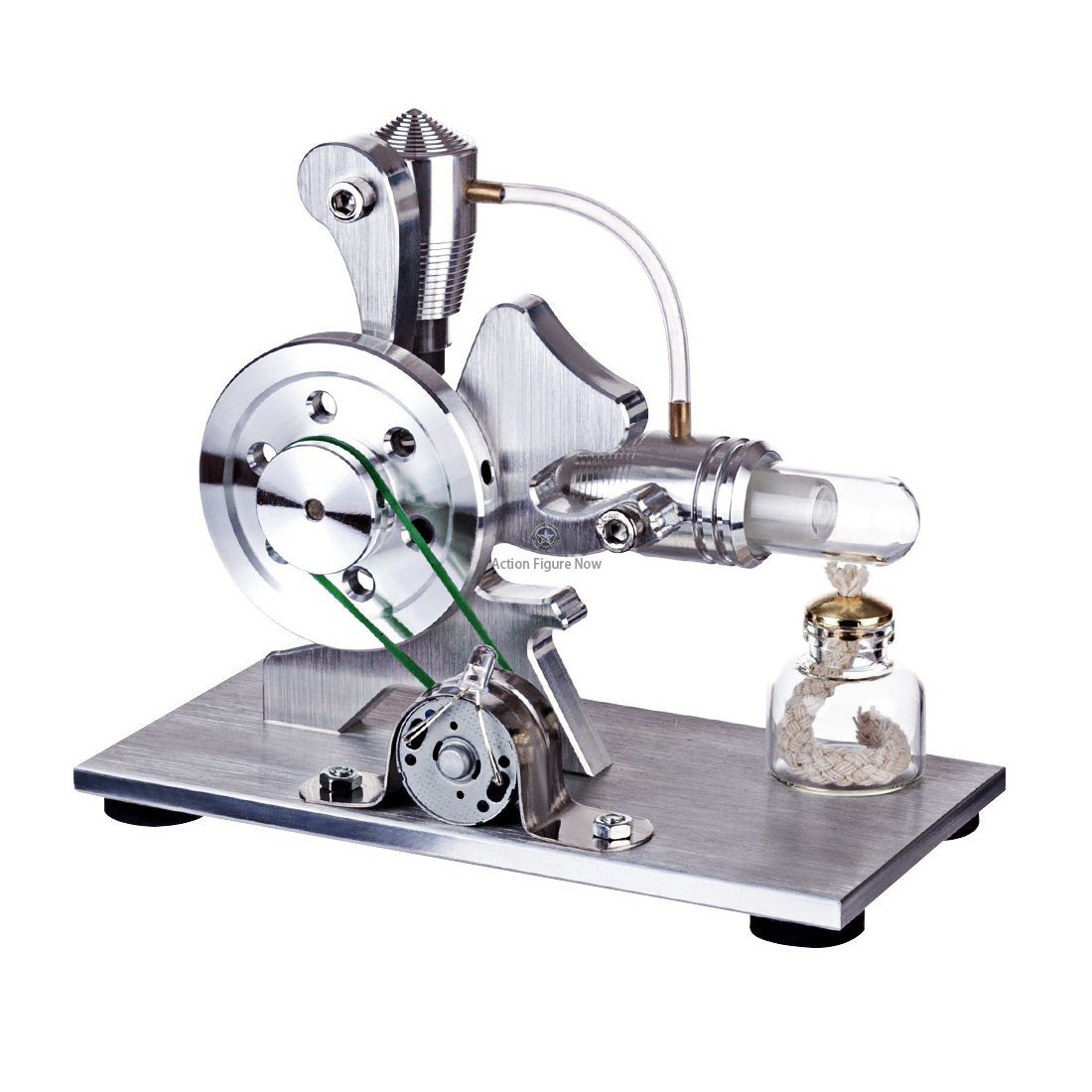 Squirrel Shape Stirling Engine Model: Single-Cylinder Stirling Engine with LED Generator Squirrel Shape Stirling Engine Model: Single-Cylinder Stirling Engine with LED Generator