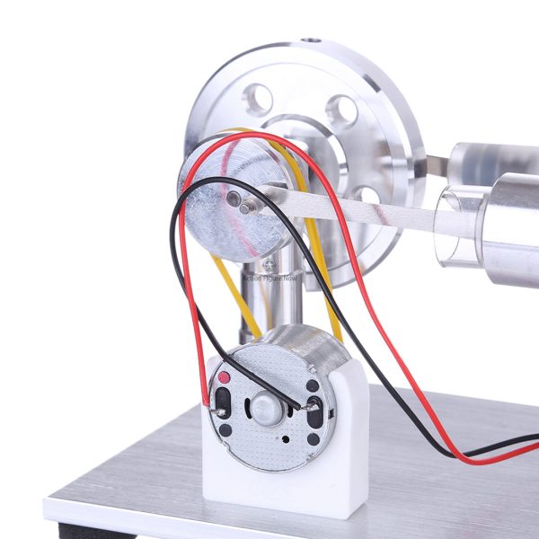 Stirling Engine Kit with Electricity Generator LED and Flywheel