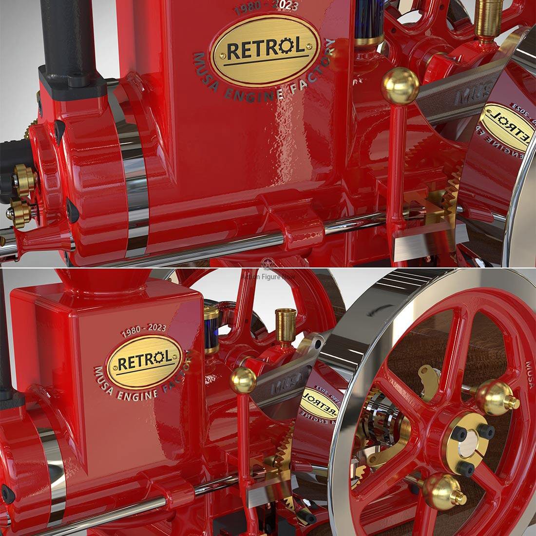 RETROL HM-01 One-Key Start Hit-and-Miss Engine with Starter Kit, Stand, and Accessories RETROL HM-01 One-Key Start Hit-and-Miss Engine with Starter Kit, Stand, and Accessories