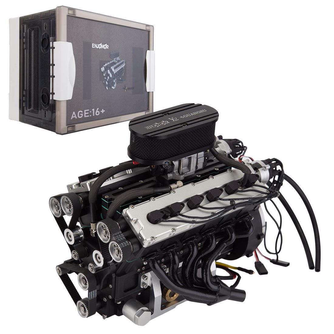 ENJOMOR V12 Internal Combustion Engine Model: 4-Stroke Water-Cooled DOHC 12-Cylinder 72CC Electric Gasoline V12 Engine Model ENJOMOR V12 Internal Combustion Engine Model: 4-Stroke Water-Cooled DOHC 12-Cylinder 72CC Electric Gasoline V12 Engine Model