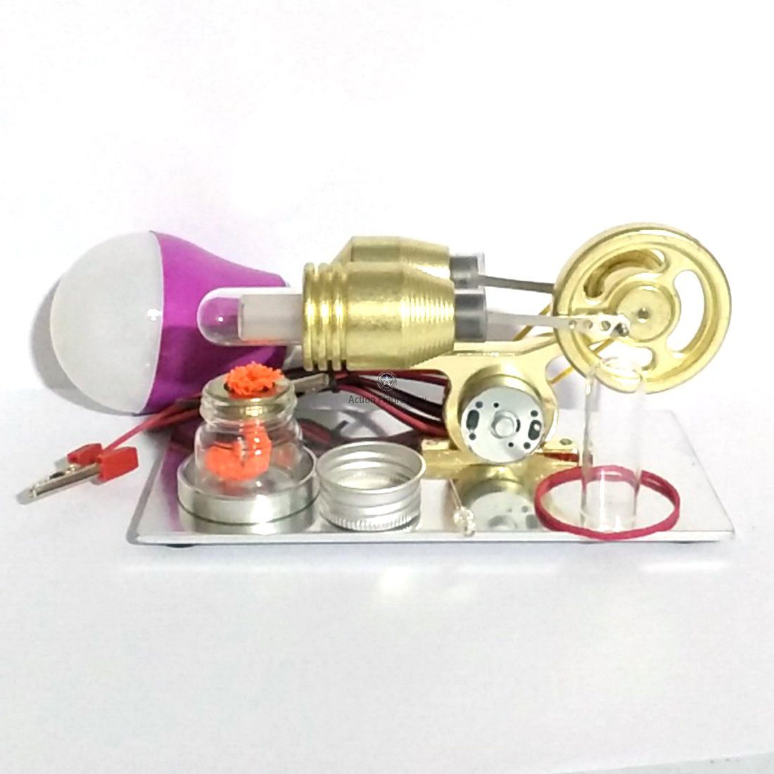 Stirling Engine with Electric Generator Science Model Kit Stirling Engine with Electric Generator Science Model Kit