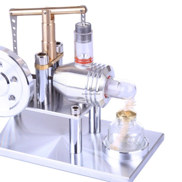 Stirling Engine Model - Stainless Steel External Combustion Stirling Engine Experiment Toy