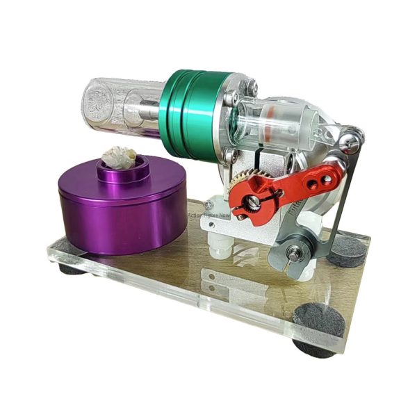 Mini Colorful Beta Stirling Hot Air Engine External Combustion Model
