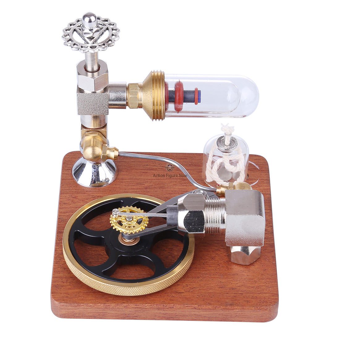 Stirling Engine Model with Horizontal Flywheel | Adjustable Speed | Science Experiment Engine Stirling Engine Model with Horizontal Flywheel | Adjustable Speed | Science Experiment Engine
