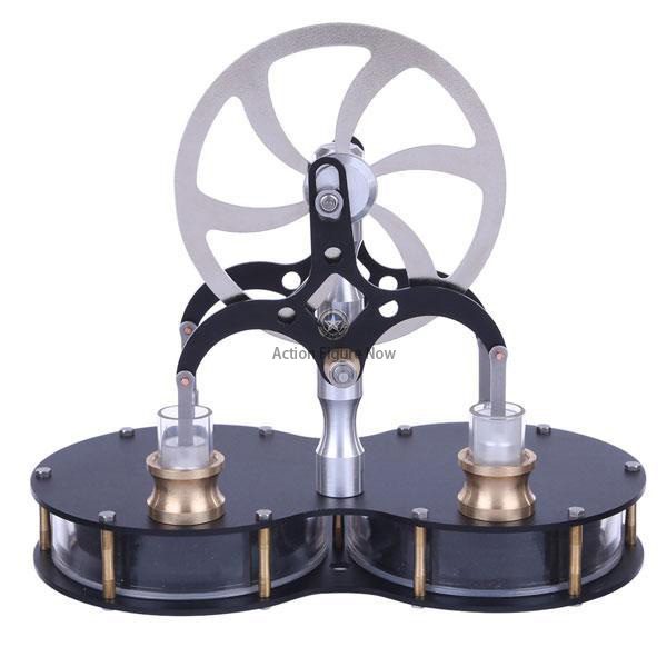 Twin Cylinder Low Temperature Difference Stirling Engine LTD Stirling Engine Toy Gift Twin Cylinder Low Temperature Difference Stirling Engine LTD Stirling Engine Toy Gift