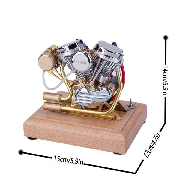 RETROL R30 4.2cc Mini V2 OHV V-Twin Motorcycle Engine Model