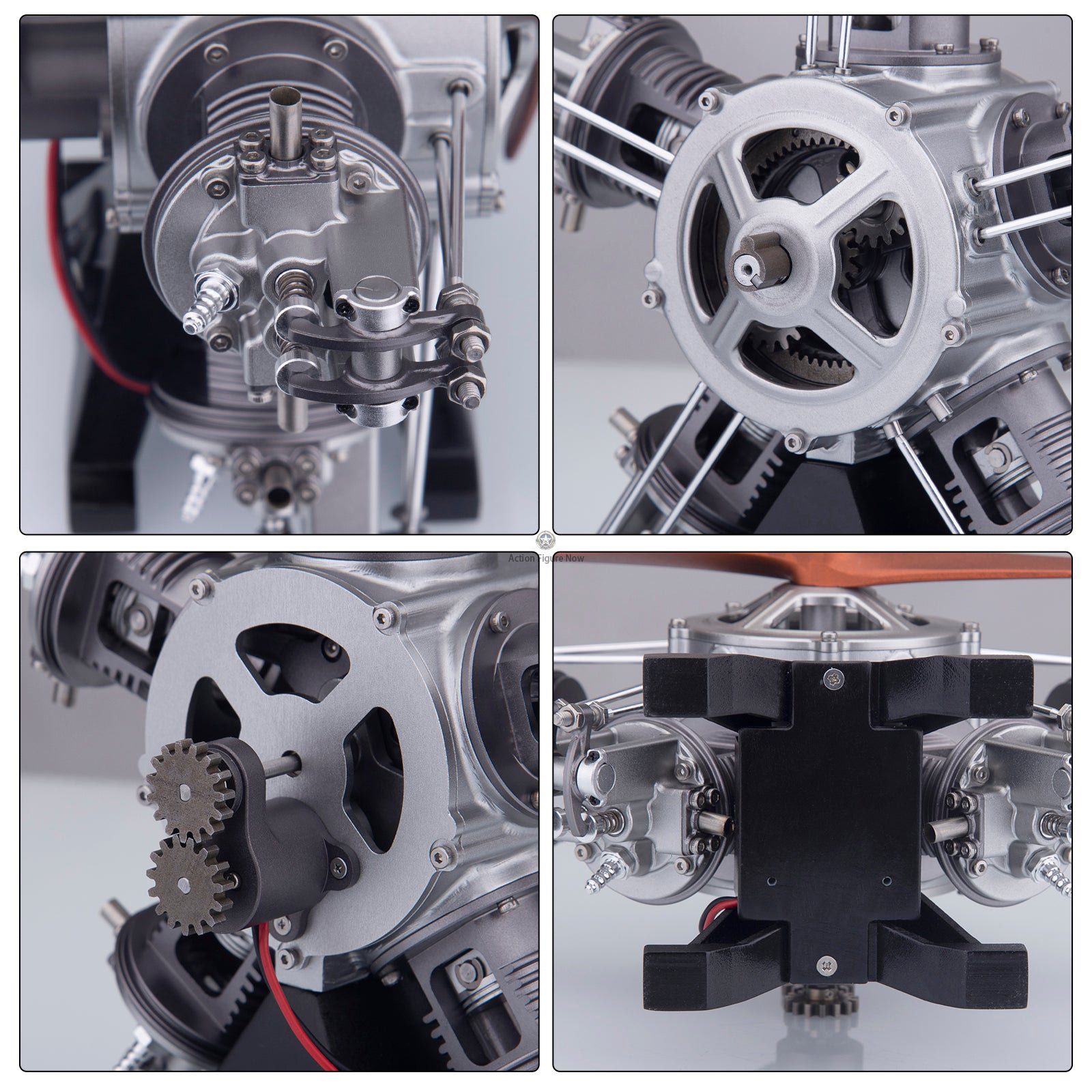 5-Cylinder Radial Engine Model Kit (Working Model) - 1:6 Scale Metal Assembly with 250+ Pieces 5-Cylinder Radial Engine Model Kit (Working Model) - 1:6 Scale Metal Assembly with 250+ Pieces