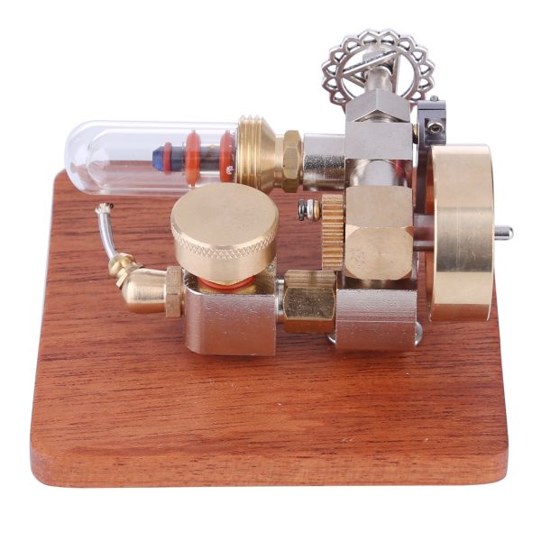 Adjustable-Speed Stirling Engine Model with Wooden Base for Science Education