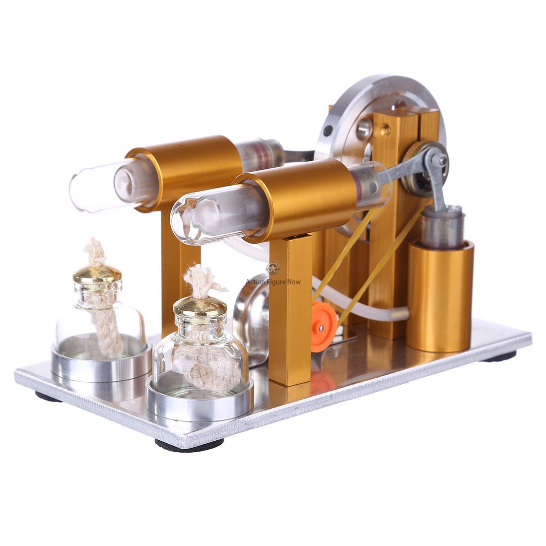 Stirling Engine Model: Two-Cylinder Physics Experiment and Generator Stirling Engine Model: Two-Cylinder Physics Experiment and Generator
