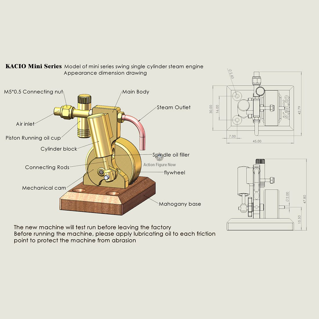 Cast Iron Single Cylinder Steam Engine Model Kit Cast Iron Single Cylinder Steam Engine Model Kit