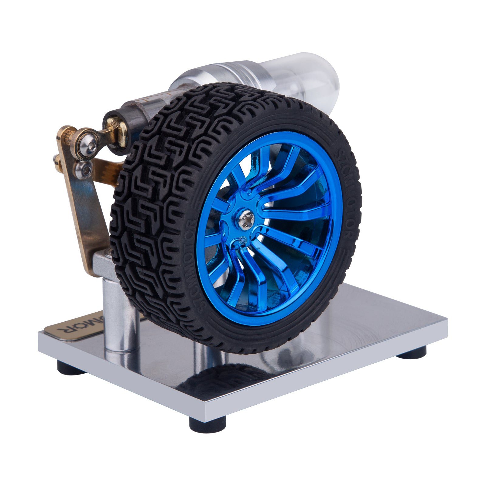 Mini Alpha Stirling Engine with Rocker Arm and Connecting Rod - Science Education & Collectible Gift Mini Alpha Stirling Engine with Rocker Arm and Connecting Rod - Science Education & Collectible Gift