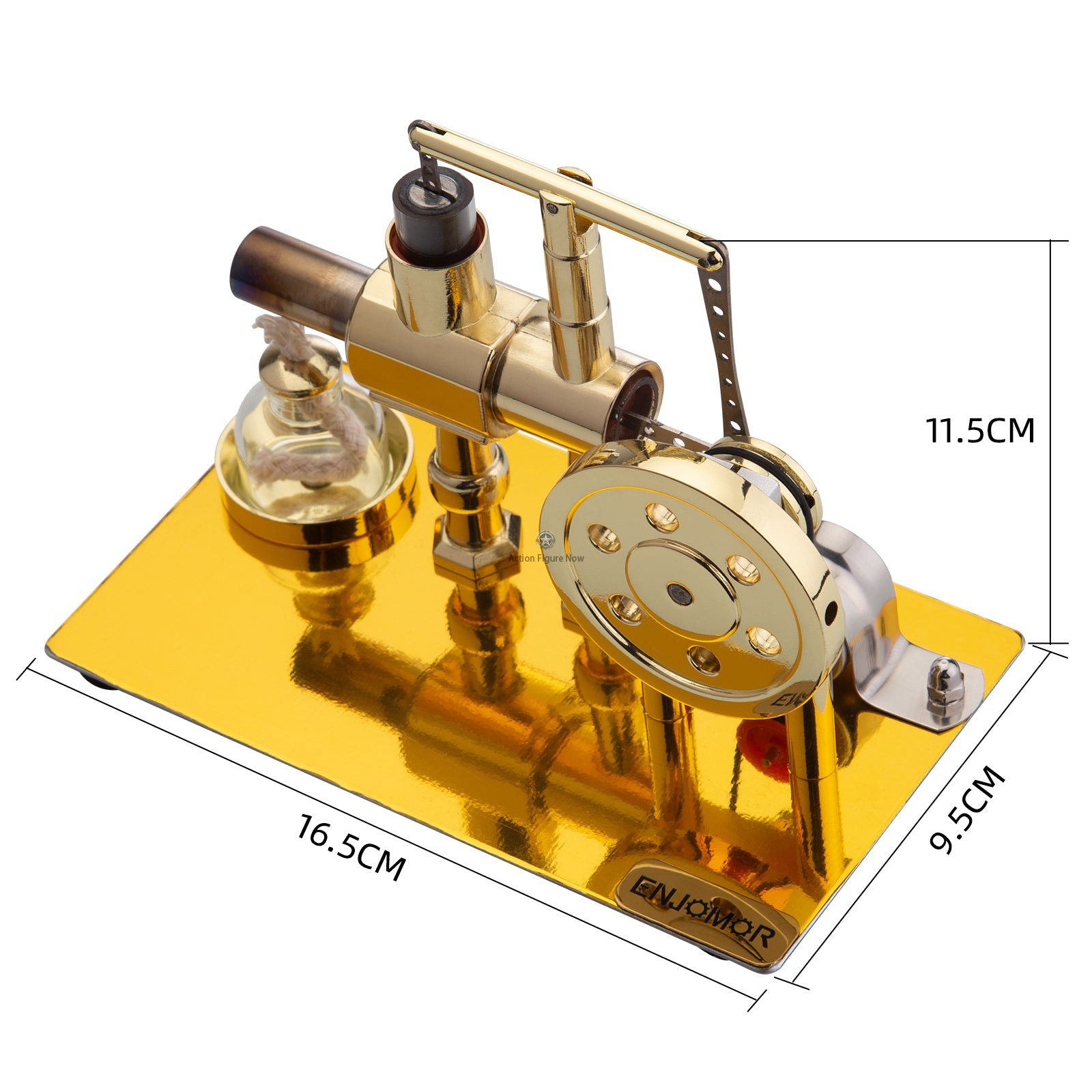 ENJOMOR Stirling Engine Hot Air External Combustion Model with LED Bulb Gift ENJOMOR Stirling Engine Hot Air External Combustion Model with LED Bulb Gift
