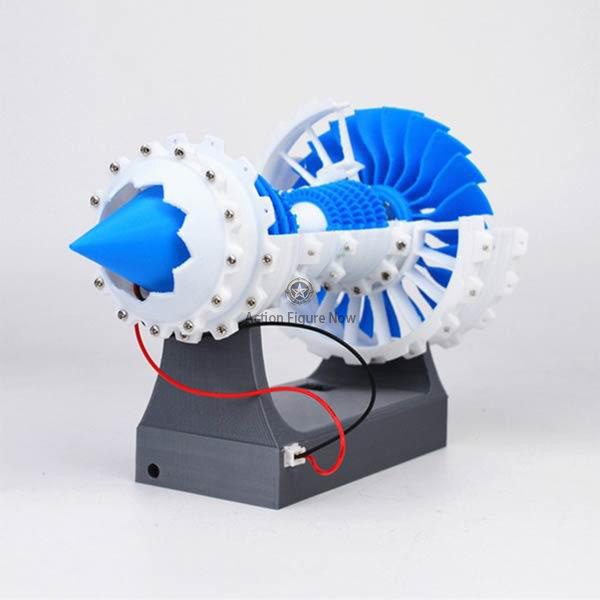 3D Printed AeroTurbofan Engine STEM DIY Educational Motorized Engine Model