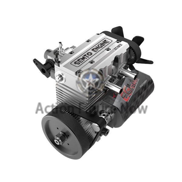 SEMTO ST-NF2 7cc Nitro Engine Model Kit - Build Your Own SOHC Inline 2-Cylinder 4-Stroke Engine