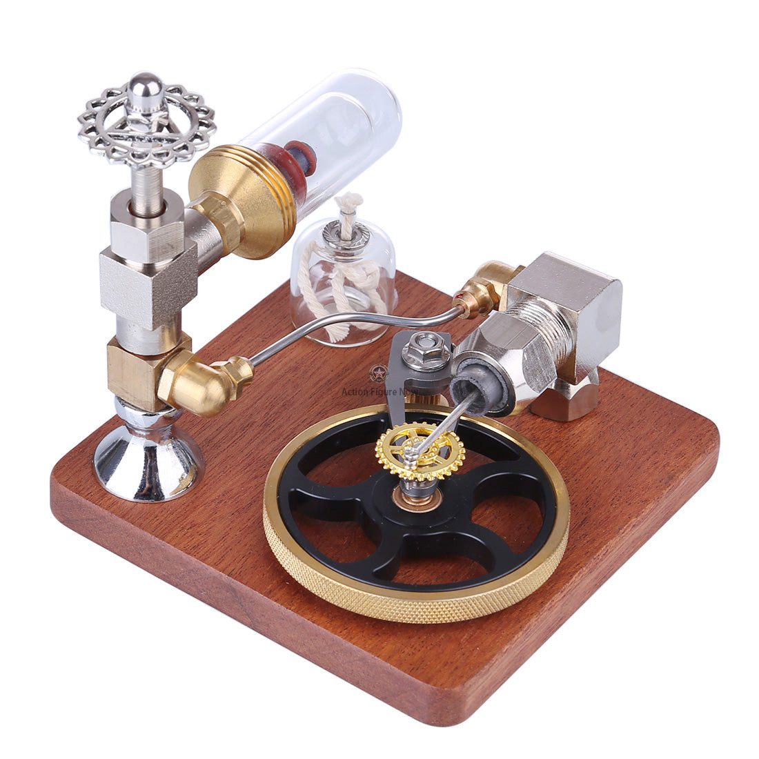 Stirling Engine Model with Horizontal Flywheel | Adjustable Speed | Science Experiment Engine Stirling Engine Model with Horizontal Flywheel | Adjustable Speed | Science Experiment Engine