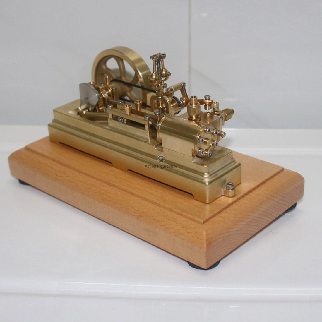 1.7CC Miniature Retro Horizontal Single Cylinder Reciprocating Double Acting Steam Engine with Speed Reducer 1.7CC Miniature Retro Horizontal Single Cylinder Reciprocating Double Acting Steam Engine with Speed Reducer