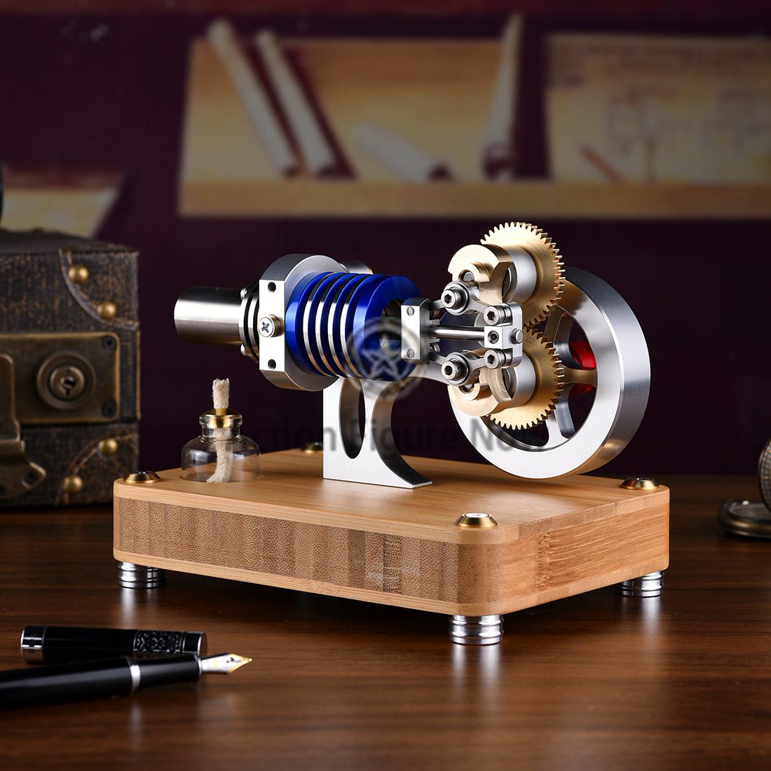 ENJOMOR Rhombic Drive Stirling Engine Model Toy for Science, Education, and Machinery Enthusiasts ENJOMOR Rhombic Drive Stirling Engine Model Toy for Science, Education, and Machinery Enthusiasts