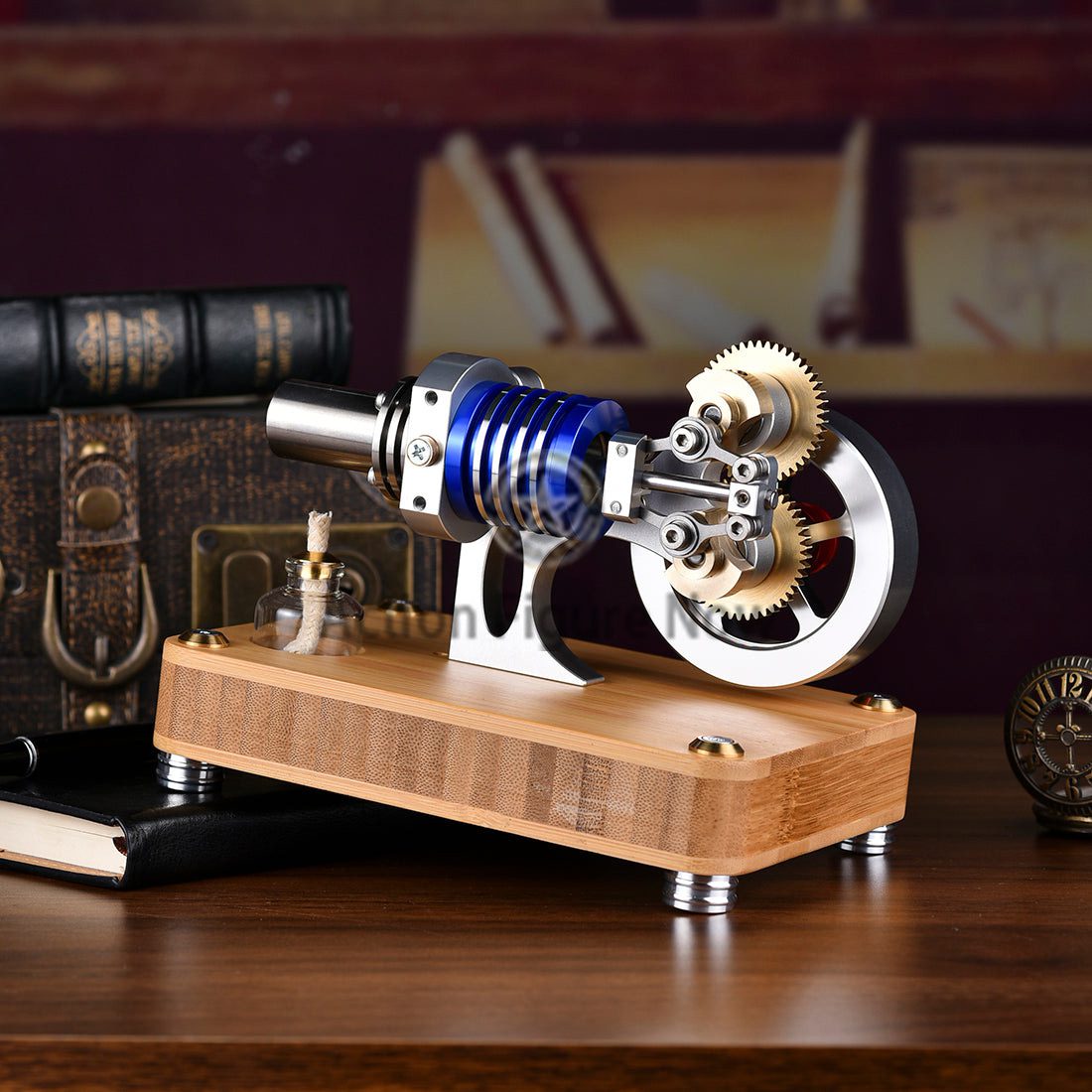 ENJOMOR Rhombic Drive Stirling Engine Model Toy for Science, Education, and Machinery Enthusiasts ENJOMOR Rhombic Drive Stirling Engine Model Toy for Science, Education, and Machinery Enthusiasts
