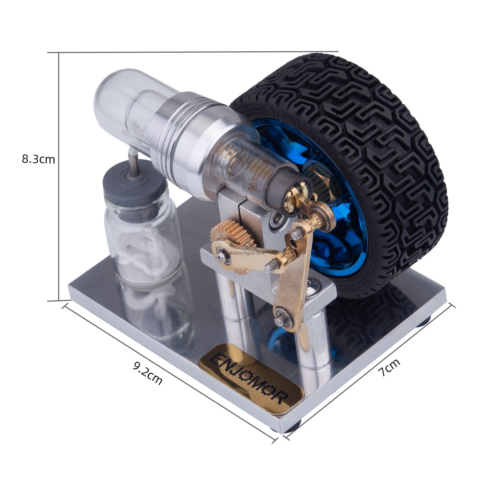 Mini Alpha Stirling Engine with Rocker Arm and Connecting Rod - Science Education & Collectible Gift Mini Alpha Stirling Engine with Rocker Arm and Connecting Rod - Science Education & Collectible Gift