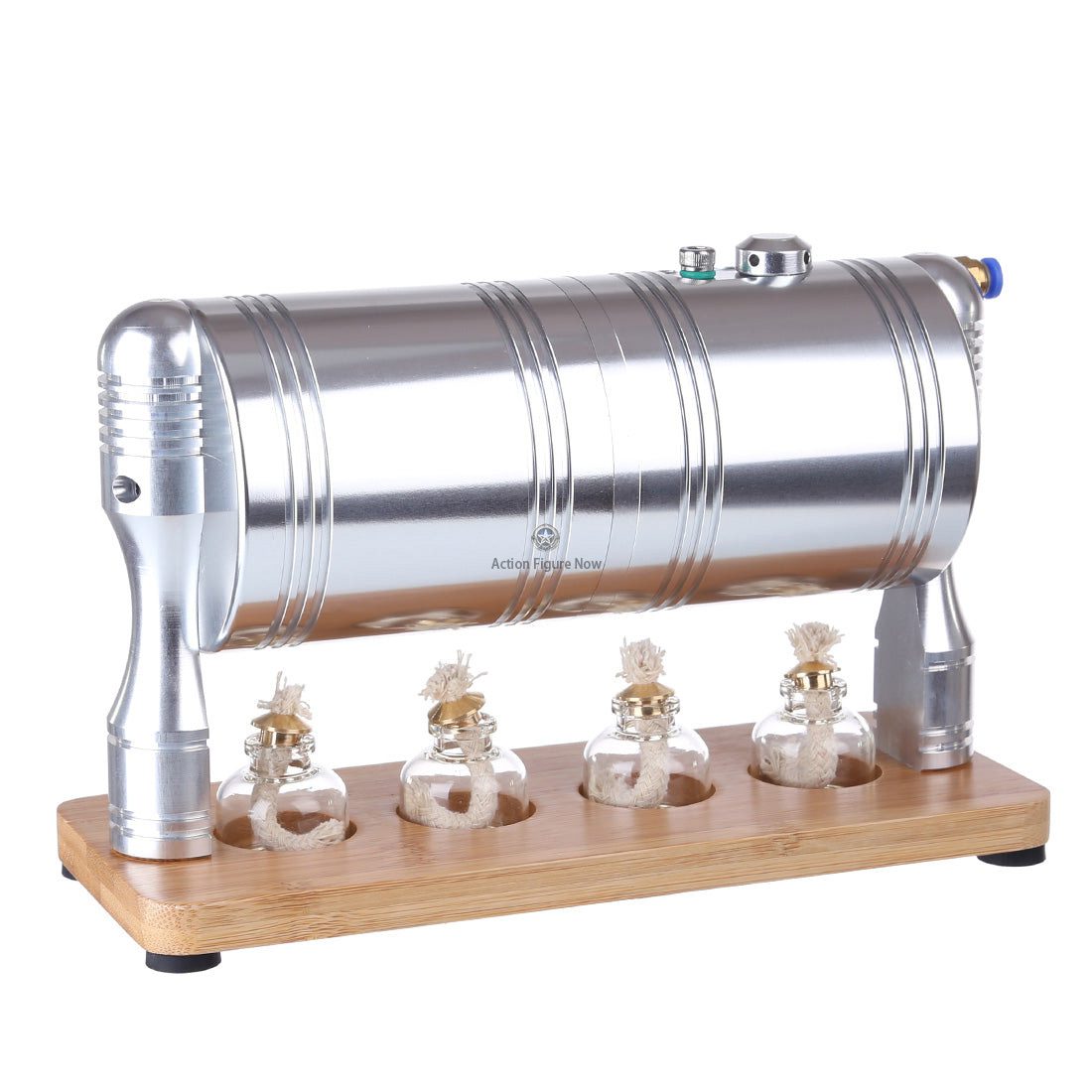 Full Metal Steam Generator Steam Heating Boiler with 4 Alcohol Lamps Steam Engine Model Kit Full Metal Steam Generator Steam Heating Boiler with 4 Alcohol Lamps Steam Engine Model Kit