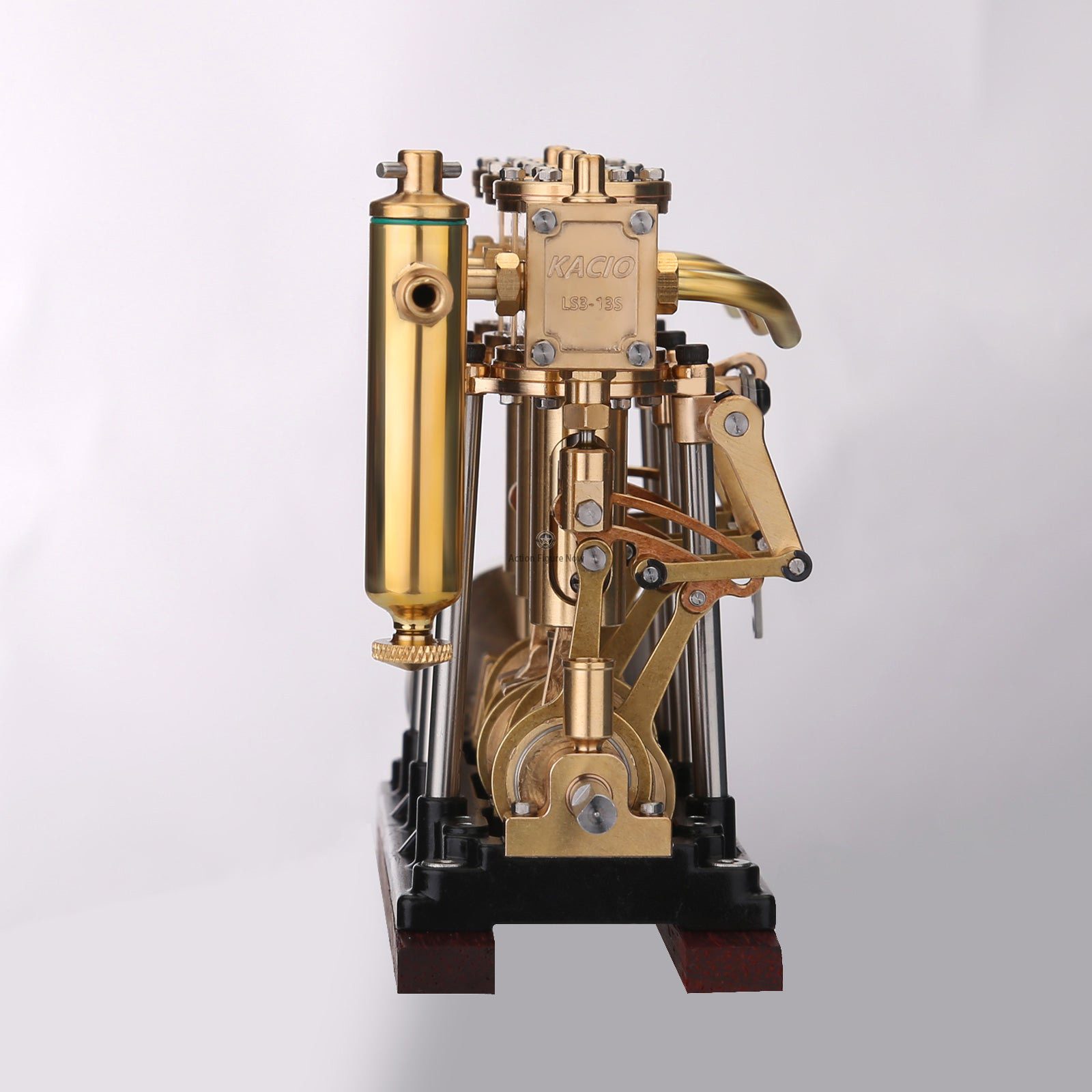 KACIO LS3-13S Three-Cylinder Steam Engine Model with Oil Cup and Forward/Reverse Rotation Capability KACIO LS3-13S Three-Cylinder Steam Engine Model with Oil Cup and Forward/Reverse Rotation Capability