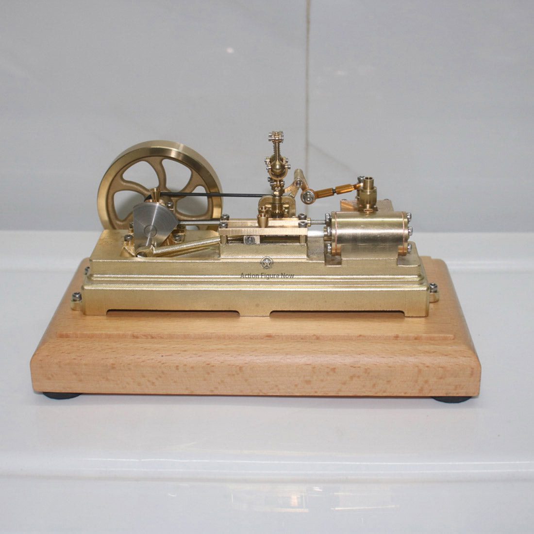 1.7CC Miniature Retro Horizontal Single Cylinder Reciprocating Double Acting Steam Engine with Speed Reducer 1.7CC Miniature Retro Horizontal Single Cylinder Reciprocating Double Acting Steam Engine with Speed Reducer