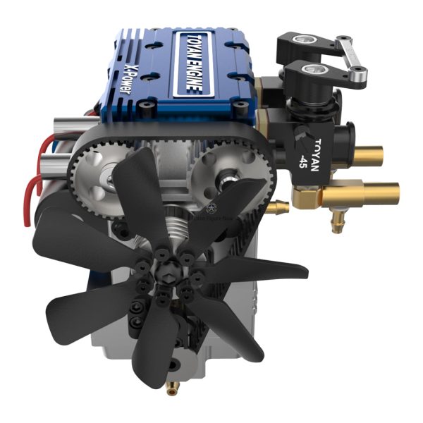 TOYAN FS-L200W 2-Cylinder 4-Stroke Water-Cooled DIY Assembly Engine Kit: Build Your Own Functional Model Engine
