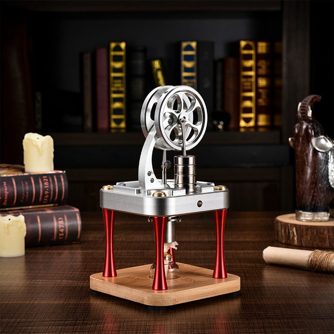 High-Temperature Water-Cooled Stirling Engine Model for Scientific Experimentation High-Temperature Water-Cooled Stirling Engine Model for Scientific Experimentation
