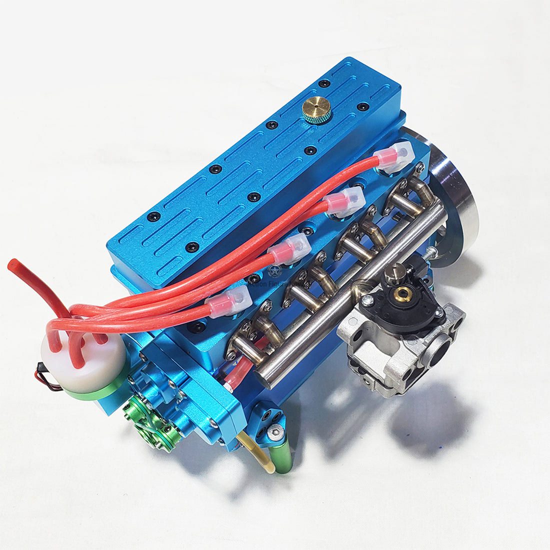 32cc Inline 4-Cylinder Water-Cooled Gasoline Engine for 1:5 RC Models (Car/Boat) - Blue 32cc Inline 4-Cylinder Water-Cooled Gasoline Engine for 1:5 RC Models (Car/Boat) - Blue