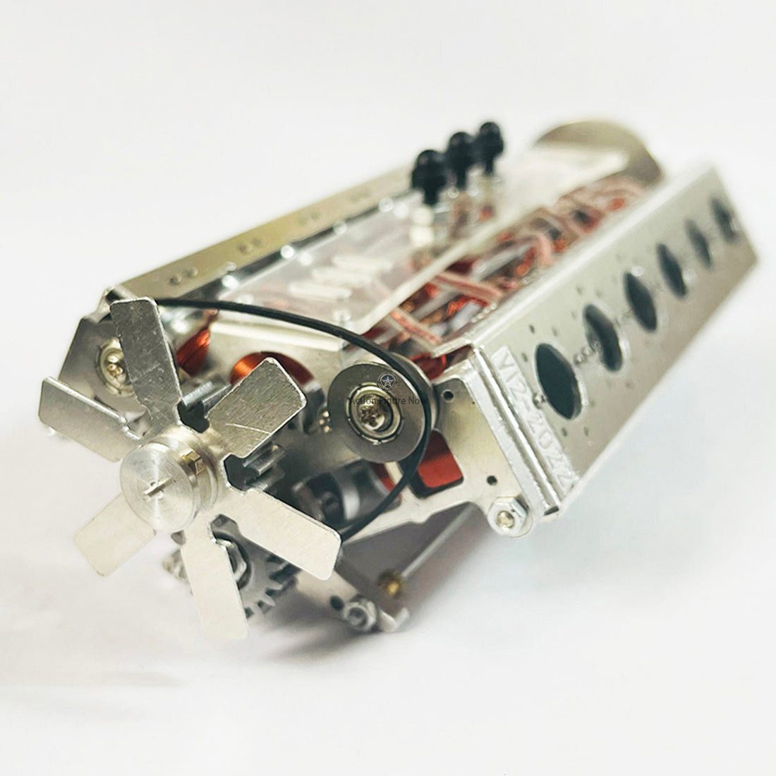 1/10 Scale RC Brushless Metal V12 Engine Model for Cars and Ships 1/10 Scale RC Brushless Metal V12 Engine Model for Cars and Ships