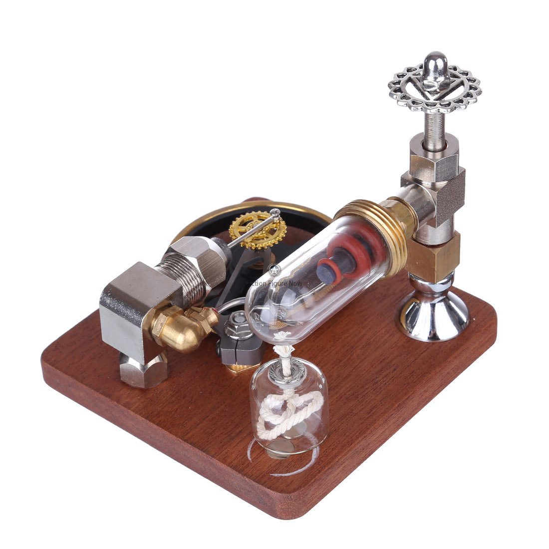 Stirling Engine Model with Horizontal Flywheel | Adjustable Speed | Science Experiment Engine Stirling Engine Model with Horizontal Flywheel | Adjustable Speed | Science Experiment Engine