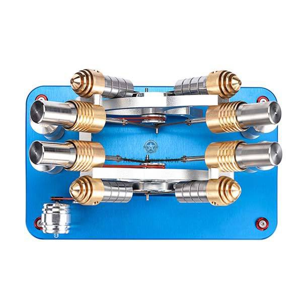 Four Cylinder Stirling Engine Kit: External Combustion Stirling Power Generator Model Four Cylinder Stirling Engine Kit: External Combustion Stirling Power Generator Model
