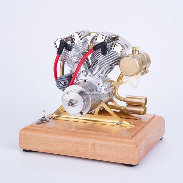 Retrol R32 4.2CC OHV V-Twin Model V2 Four-Stroke Gas Motorcycle Engine Model Internal Combustion Engine