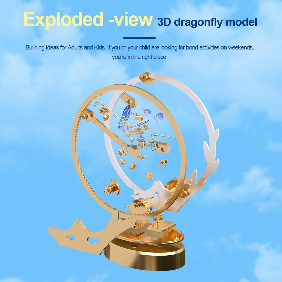 TECHING 3D Metal Dragonfly Construction Model - Build Your Own DIY Dragonfly Assembly Kits for Kids, Teens, and Adults TECHING 3D Metal Dragonfly Construction Model - Build Your Own DIY Dragonfly Assembly Kits for Kids, Teens, and Adults
