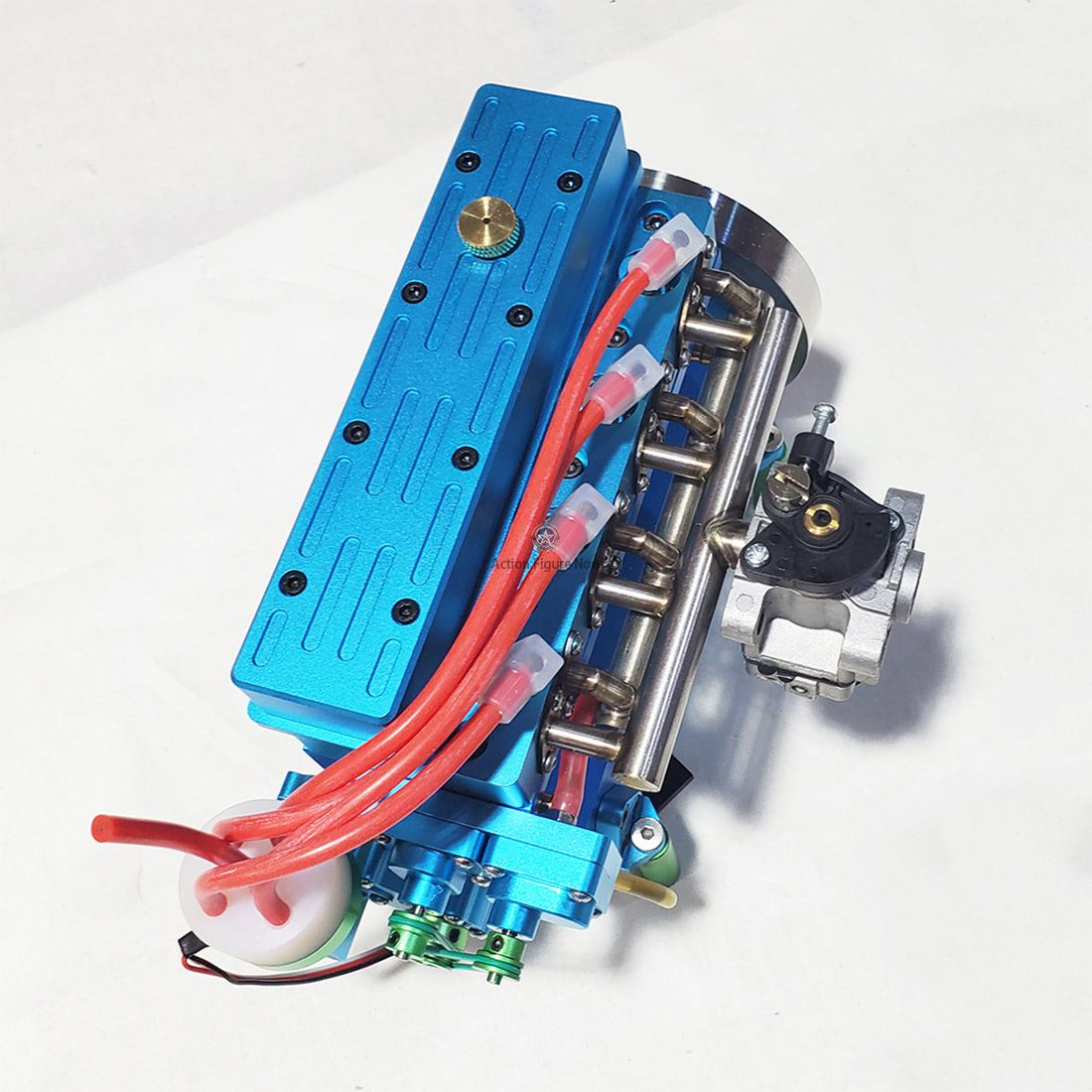 32cc Inline 4-Cylinder Water-Cooled Gasoline Engine for 1:5 RC Models (Car/Boat) - Blue 32cc Inline 4-Cylinder Water-Cooled Gasoline Engine for 1:5 RC Models (Car/Boat) - Blue