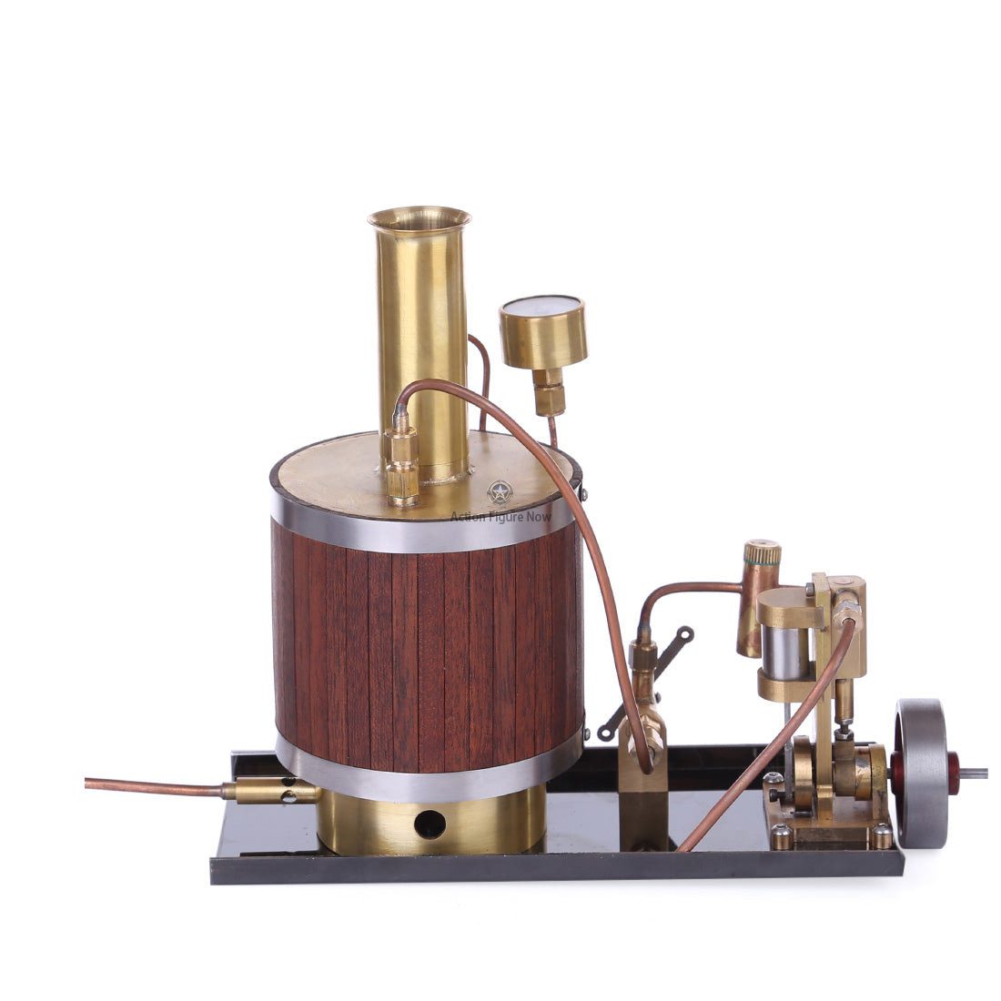 Mini Steam Engine Model-Building Kit: Steam Engine with Boiler, Base Included