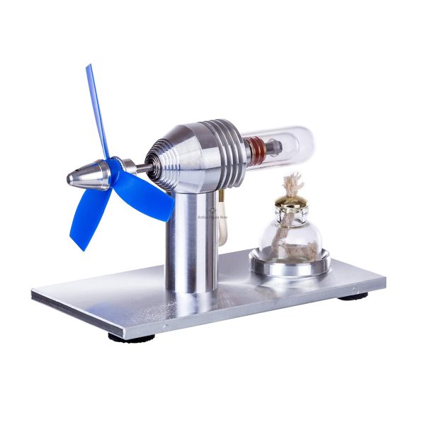 Low-Temperature-Difference Stirling Engine Model (Coffee-Powered Gadget)