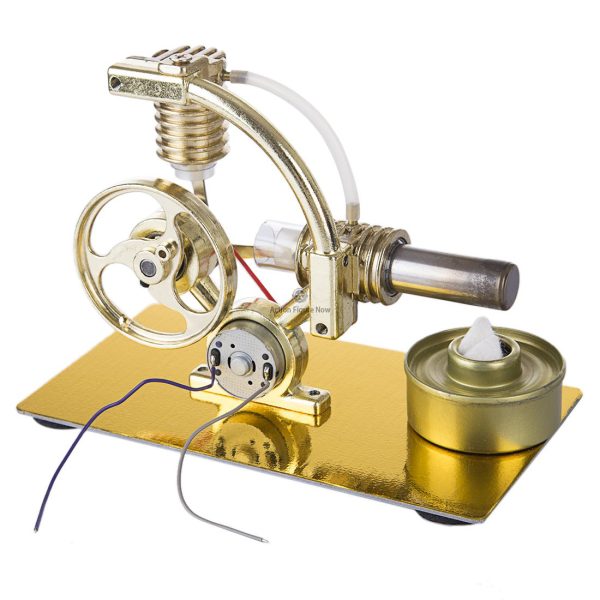 L-Shaped Stirling Engine Generator Model with Single Cylinder and Large Bulb