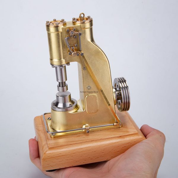 Antique Mini Brass Piston Power Hammer Model Industrial Forging Machine