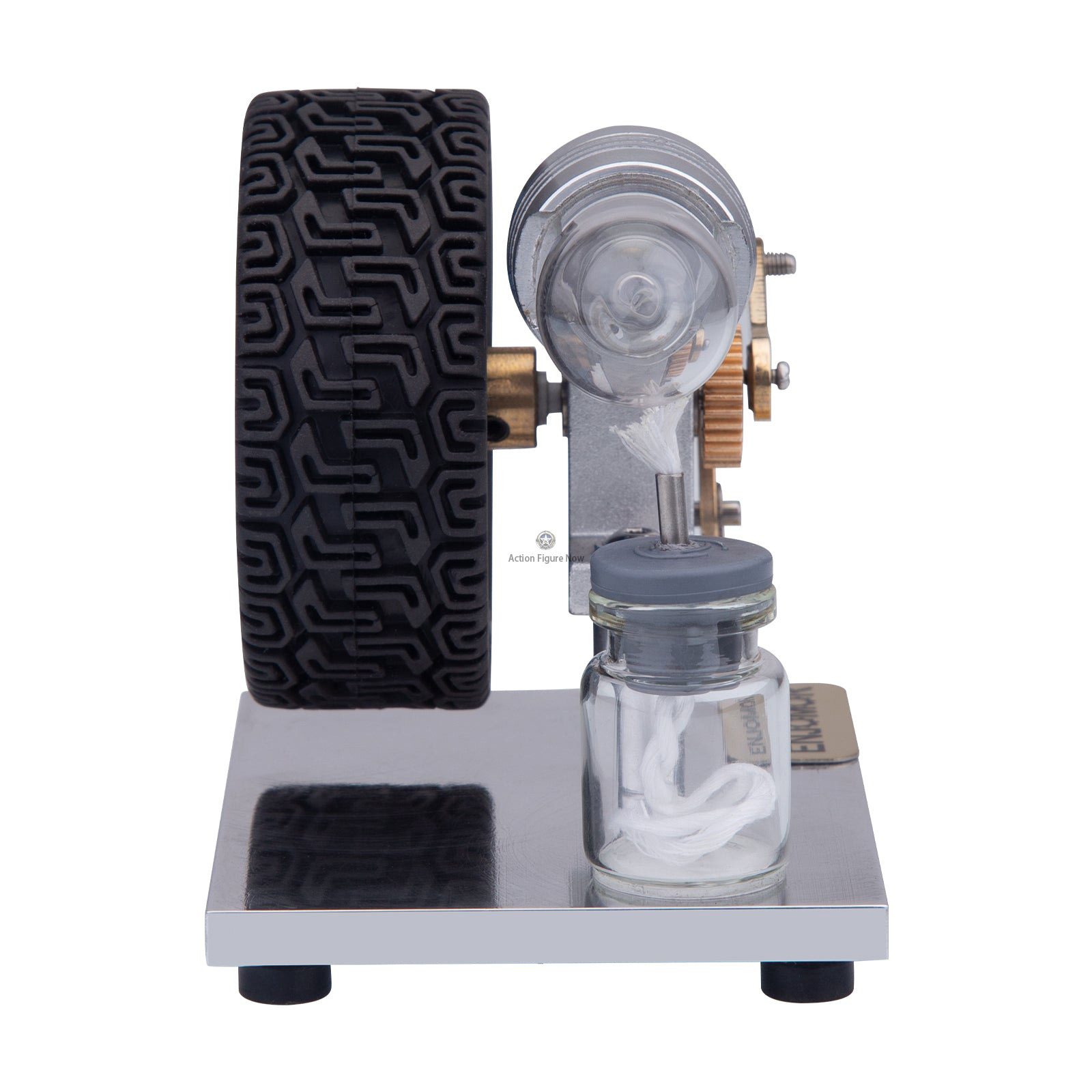 Mini Alpha Stirling Engine with Rocker Arm and Connecting Rod - Science Education & Collectible Gift Mini Alpha Stirling Engine with Rocker Arm and Connecting Rod - Science Education & Collectible Gift