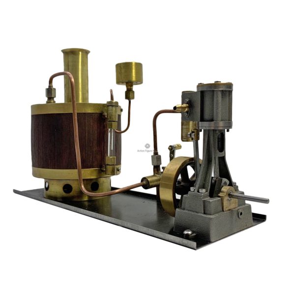 1.6cc Mini Retro Gas Engine: Water-Cooled, 4-Stroke Model for Display or Collection
