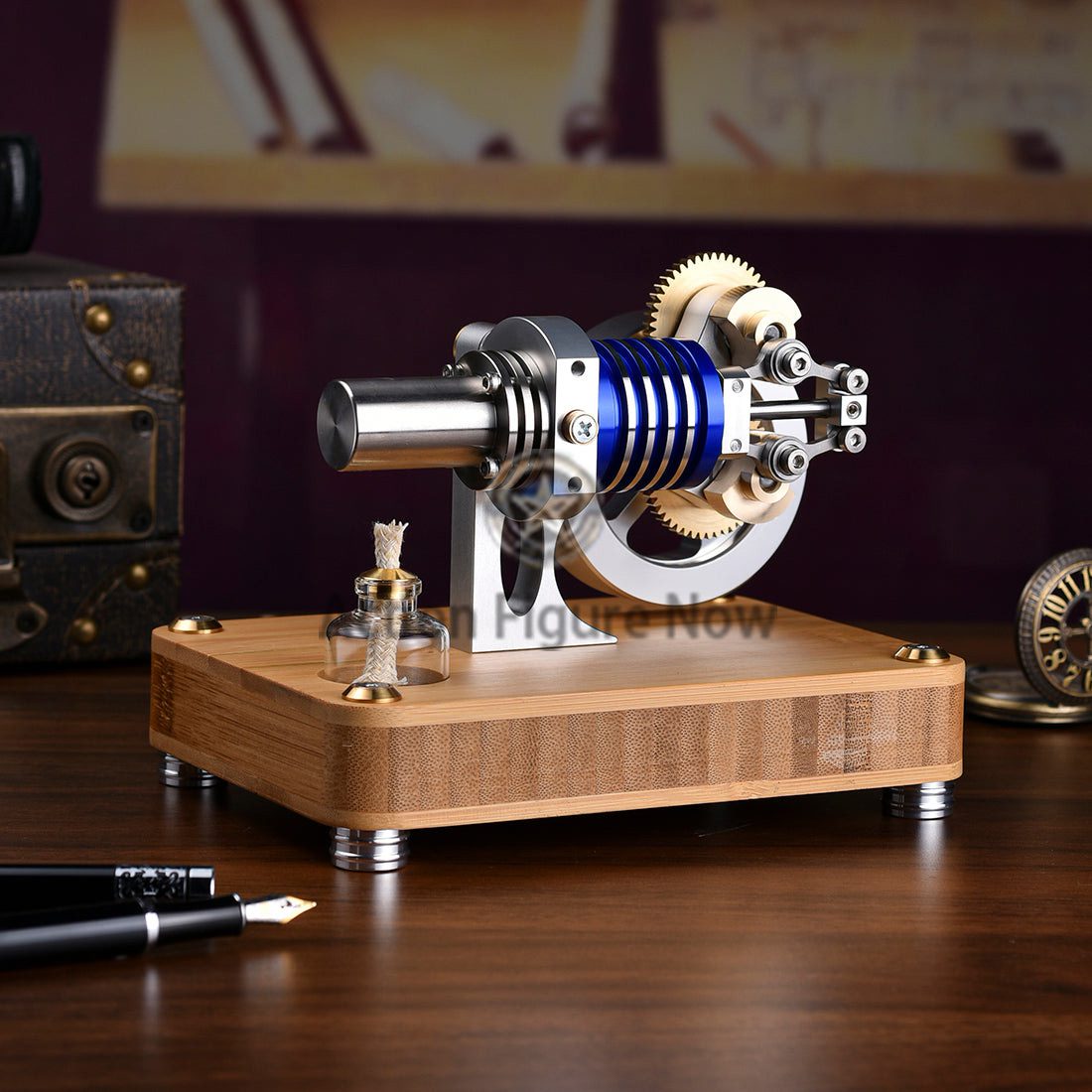 ENJOMOR Rhombic Drive Stirling Engine Model Toy for Science, Education, and Machinery Enthusiasts ENJOMOR Rhombic Drive Stirling Engine Model Toy for Science, Education, and Machinery Enthusiasts