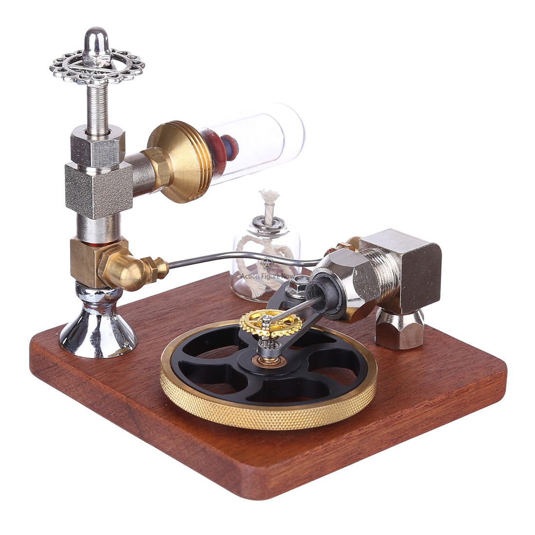 Stirling Engine Model with Horizontal Flywheel | Adjustable Speed | Science Experiment Engine Stirling Engine Model with Horizontal Flywheel | Adjustable Speed | Science Experiment Engine
