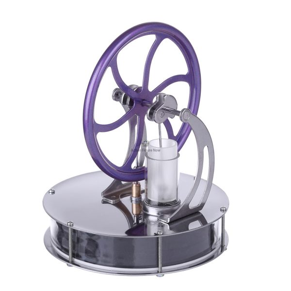 Low-Temperature Stirling Engine Coffee Cup Stirling Engine Model with Flywheel - Educational STEM Toy Engine Model for Learning Thermodynamics