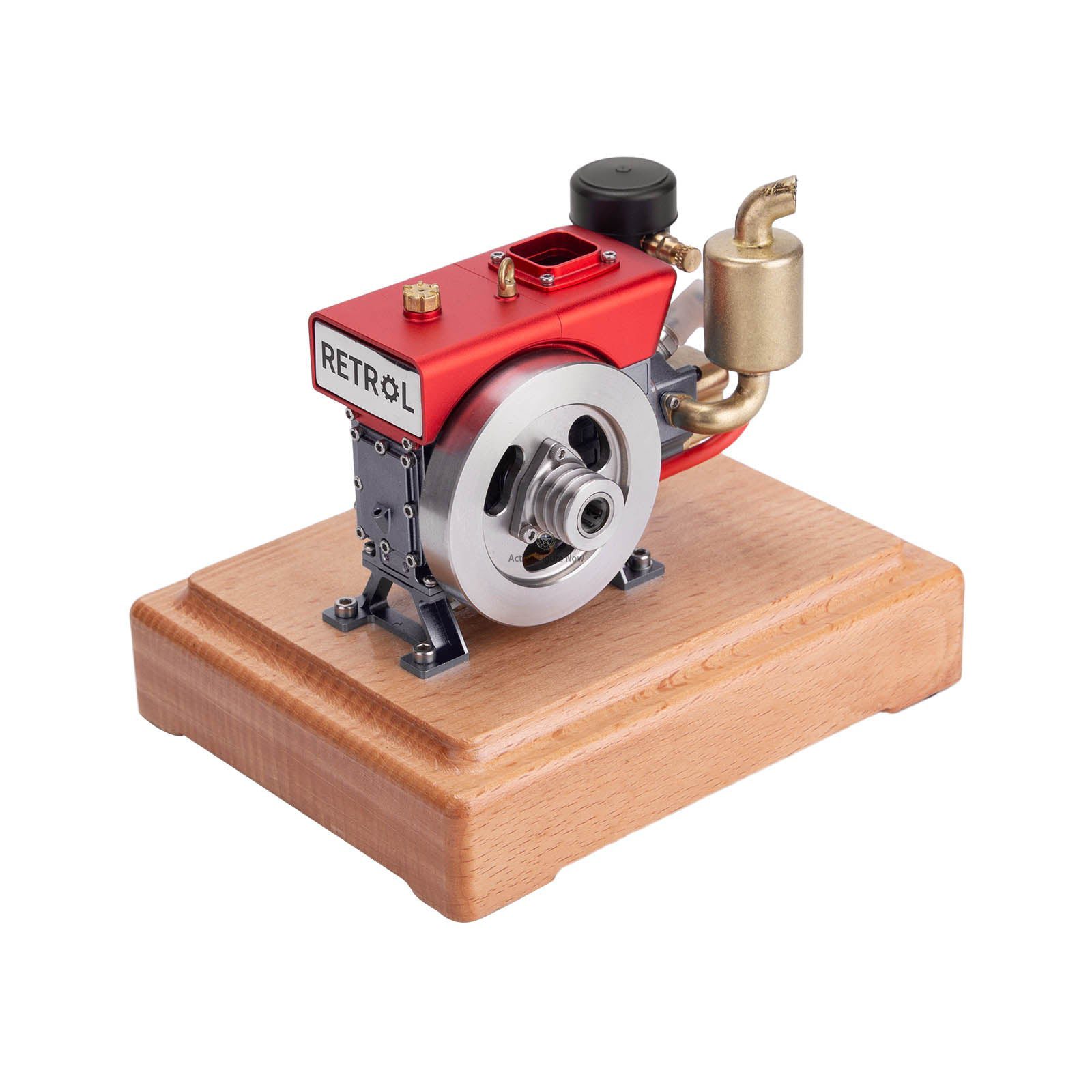 RETROL 1/8 2.6cc Mini 4-Stroke Gasoline Engine Model: Upgraded Internal Combustion Engine Model